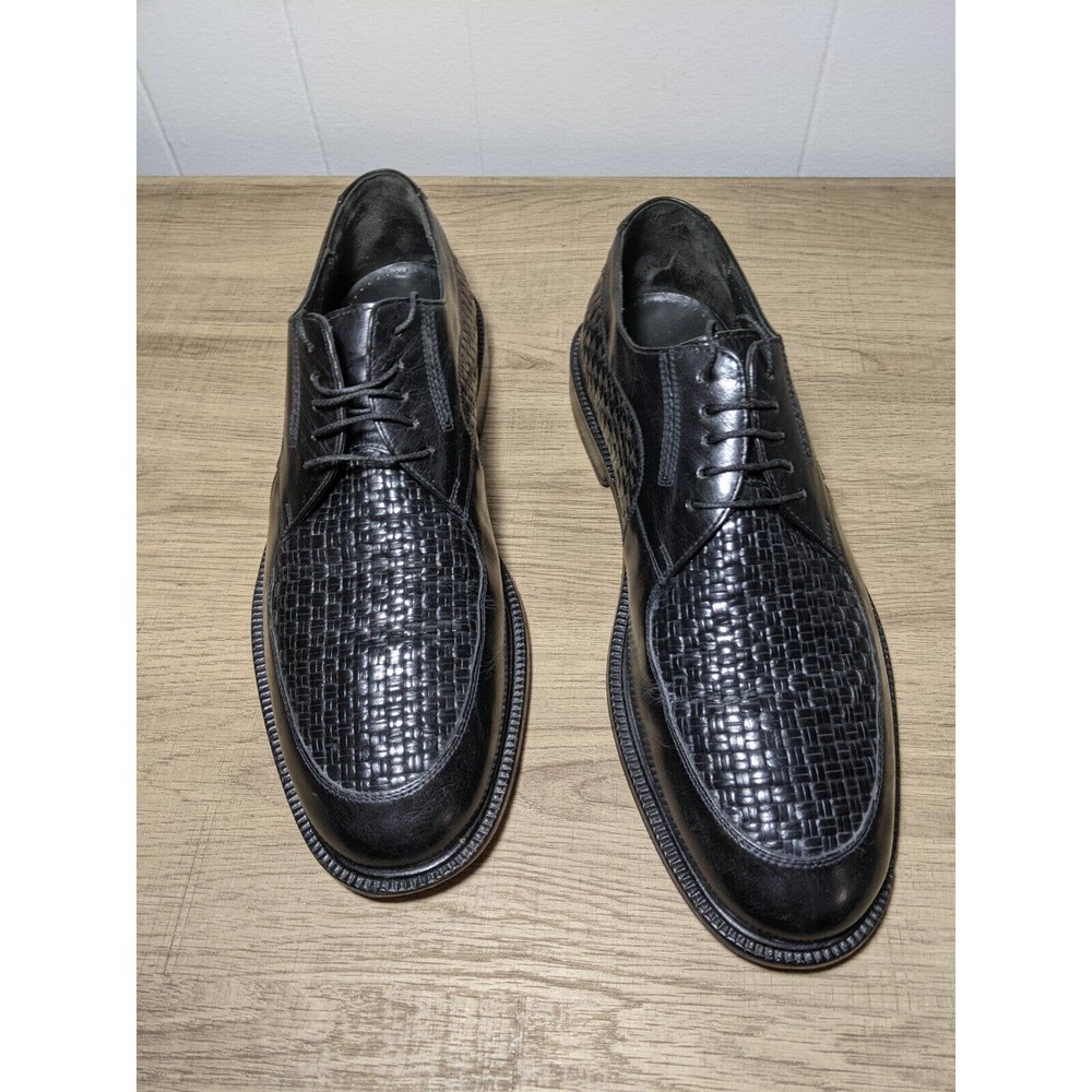 Apollo Der Klassiker Mens Black Leather Lace Up Dress Up Brogue Shoes Sz 9.5 G5